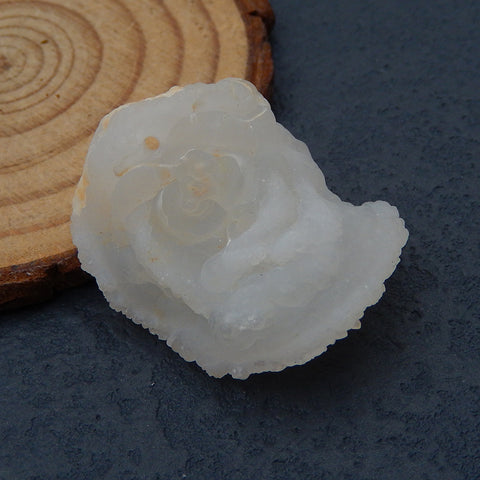 Natural Gobi Agate Pendant Bead 33X26X11mm, 12.2g