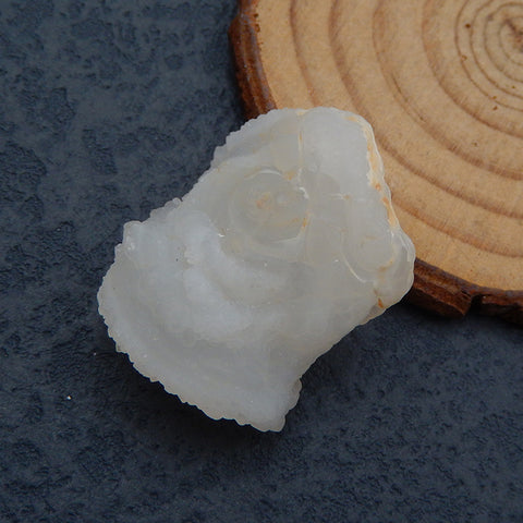 Natural Gobi Agate Pendant Bead 33X26X11mm, 12.2g