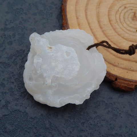 Natural Gobi Agate Pendant  Bead 34X32X13mm, 11.5g