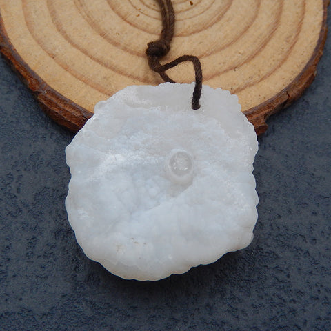 Natural Gobi Agate Pendant  Bead 34X32X13mm, 11.5g