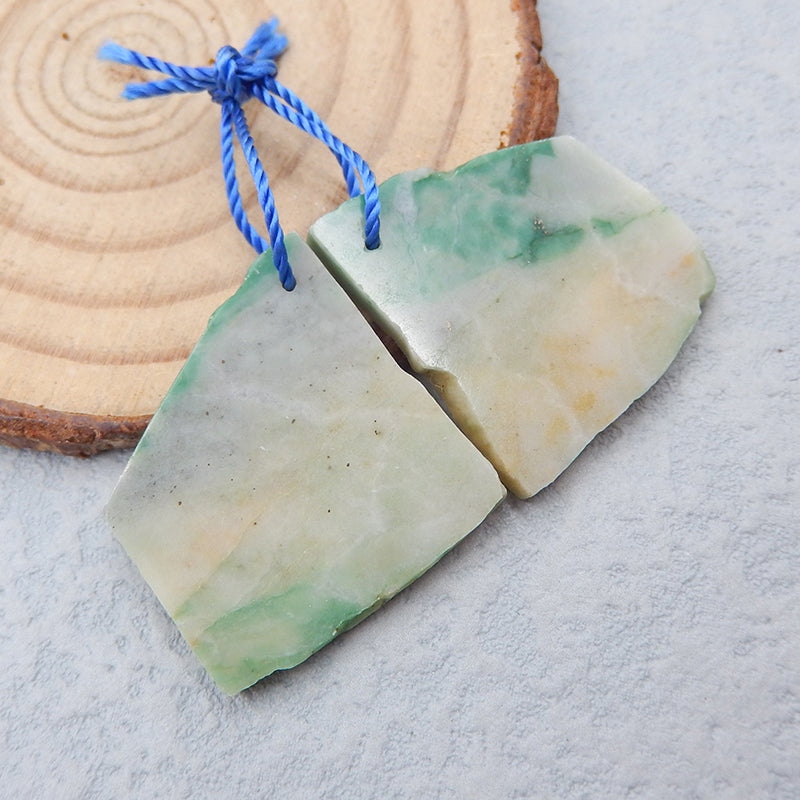 Natural Wave Jasper Earring Beads 23x24x3mm, 7.7g