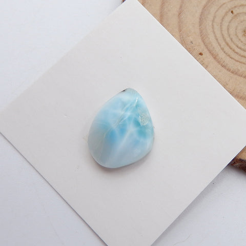 Natural Larimar Cabochon 16x13x5mm, 1.5g