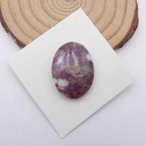 Natural  Pink Tourmaline Cabochon 23X18X6mm, 4.4g