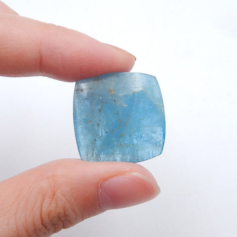 Natural Blue Aquamarine Cabochon 23x23x9mm. 9.3g