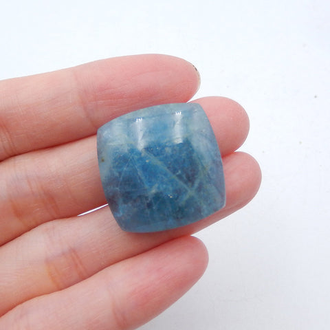 Natural Blue Aquamarine Cabochon 23x23x9mm. 9.3g