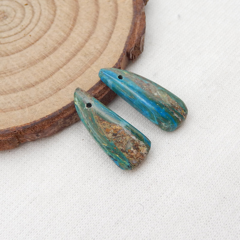 Natural Blue Opal Earring Beads 20X8X3mm, 1.8g