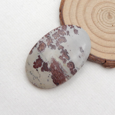 Natural Chohua Jasper Cabochon 45x30x7mm, 16.3g