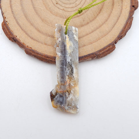 天然水晶宝石吊坠珠,16x12x4mm,3g