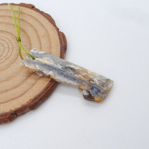 天然水晶宝石吊坠珠,16x12x4mm,3g