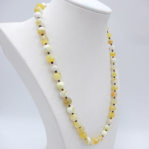 Colliers de pierres précieuses de perles à angle naturel, colliers de pierres précieuses d'opale jaune, collier de boucle en argent 925