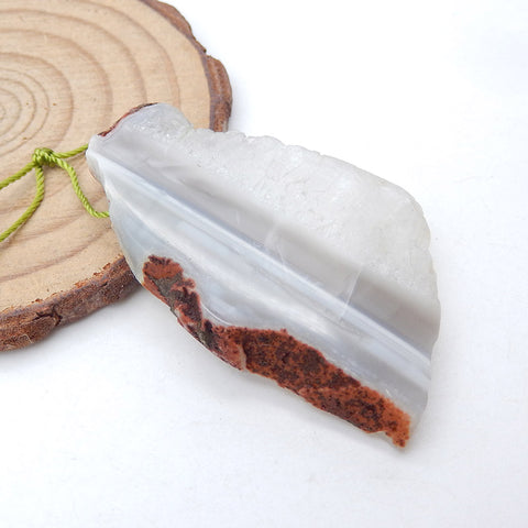 玛瑙吊珠,42x28x7mm,18g