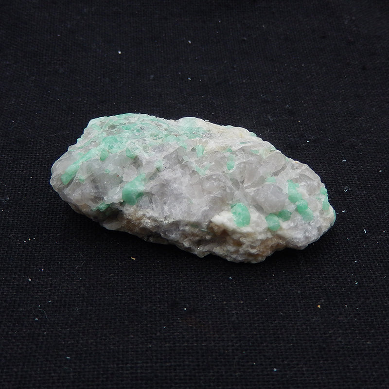 Natural Stone Emerald Green Raw Material, Gemstone Rough, 50X35X15mm, 47.4g