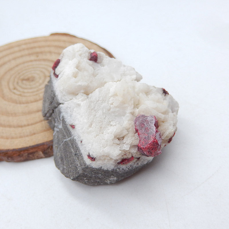 Natural Cinnabar Raw Material, Mineral samples, 40x34x21mm, 45g