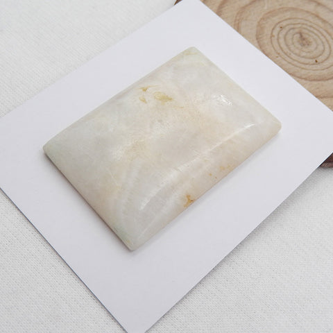 Natural Ocean Jasper Cabochon 43x29x3mm, 19.4g