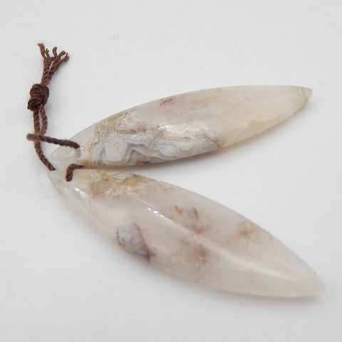 天然玛瑙凸圆形,Crazy Lace Rosetta Stone Gemstone 凸圆形,43x20x4mm,6.5g