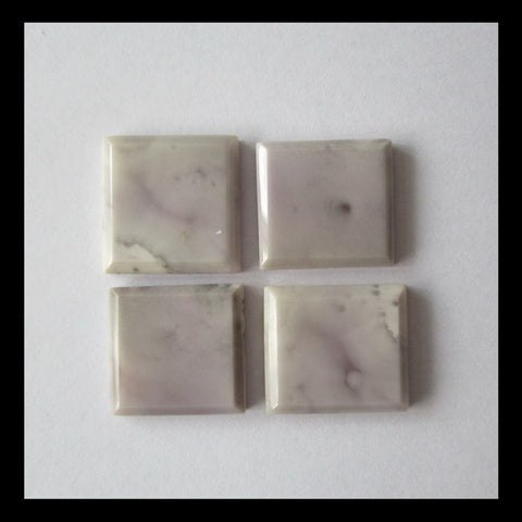 4 PCS Agate Cabochon 19x18x3mm,18x18x3mm,11.3g - MyGemGarden