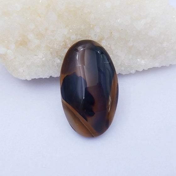 Rare East Java Maganese Agate Cabochon, 52x30x11mm, 27.1g - MyGemGarden