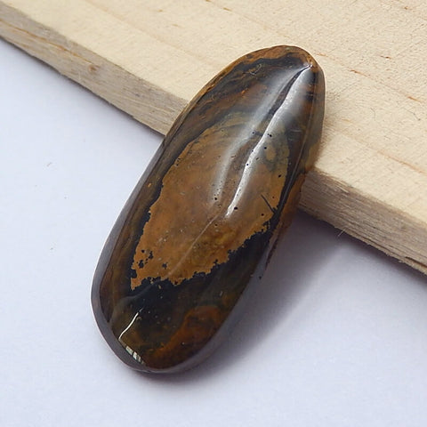 Natural Us Biggs Jasper  Cabochon 37x19x5mm, 6.6g - Gomggsale