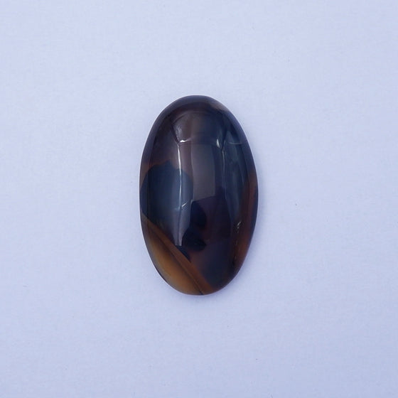 Rare East Java Maganese Agate Cabochon, 52x30x11mm, 27.1g - MyGemGarden