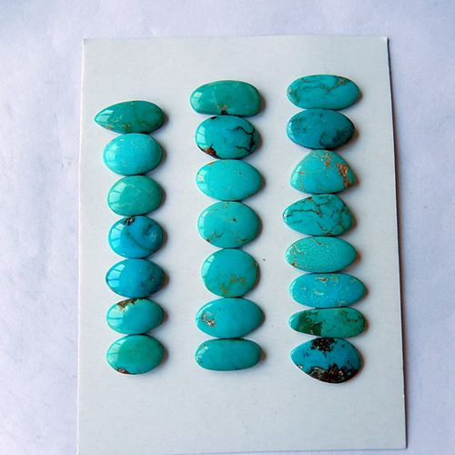 22 PCS Natural Turquoise Gemstone Cabochon£¬17x9x2mm,13x8x3mm,12.3g - MyGemGarden