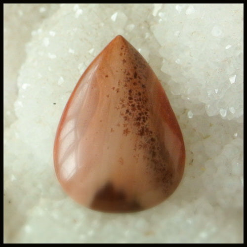 Natural Chohua Jasper Gemstone Cabochon, 27x20x6mm, 4.7g - MyGemGarden