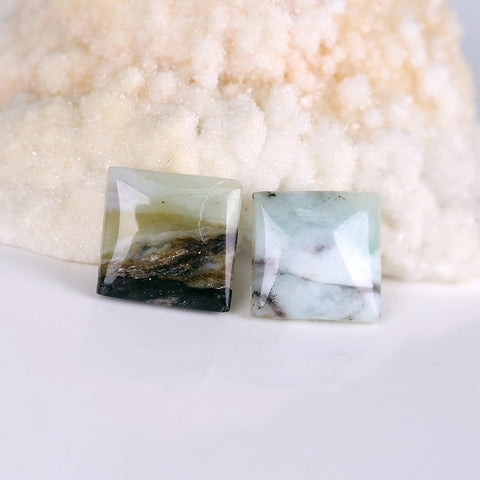 2 PCS Blue Opal Gemstone Cabochon,20x6mm,6.7g - MyGemGarden