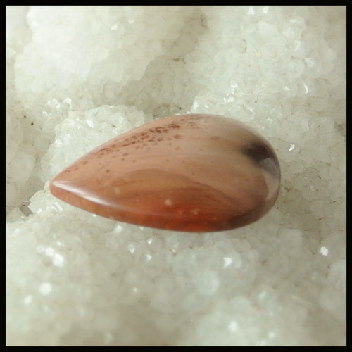 Natural Chohua Jasper Gemstone Cabochon, 27x20x6mm, 4.7g - MyGemGarden