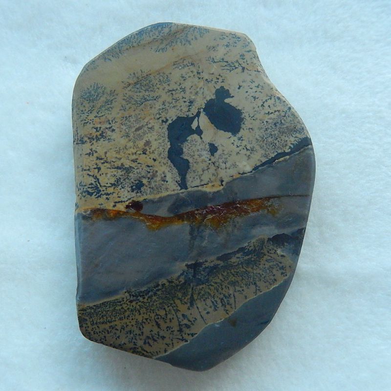 Natural Carved Chohua Jasper Goddess Cabochon, 80x54x11mm, 63.5g - MyGemGarden