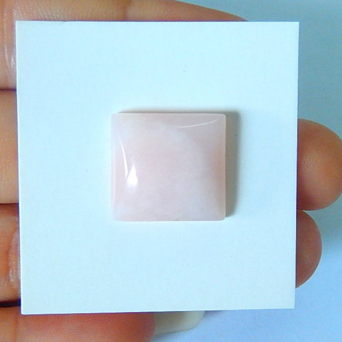 Pink Opal Cabochon, 16x14x6mm,2.1g - MyGemGarden