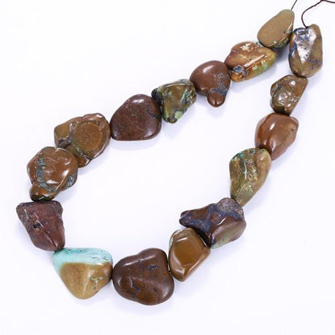 Popular Turquoise Gemstone Large Loose Beads 30x20x15mm158g - MyGemGarden