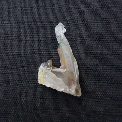 New Arrival ghost quartz hand carved snake Cabochon, Animal Gemstone Decoration, 52x38x26mm, 26.7g - MyGemGarden