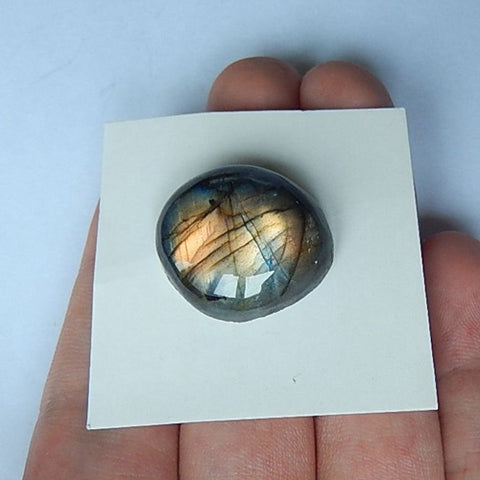 Labradorite Gemstone Cobochon,20x19x8mm,4.6g - MyGemGarden