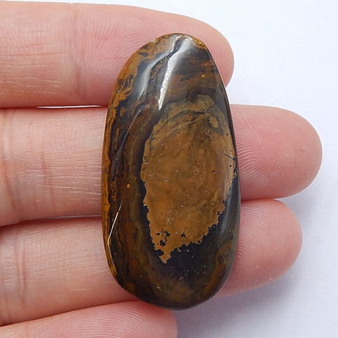 Natural Us Biggs Jasper  Cabochon 37x19x5mm, 6.6g - Gomggsale