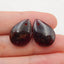 Natural Garnet Earring Beads 20x15x4mm, 5.3g