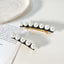 BITEFU Classic Versatile Pearl Spring Hairpin: Vintage Ponytail Clip & Elegant Horizontal Hair Accessory