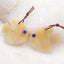 Intarsia of Amazonite And Malachite Carved Fish Earring Beads 29x24x5mm, 9.4g