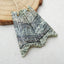 Natural Green Zebra Jasper Carved feather Earring Beads 36X17X5mm, 6.9g