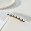 BITEFU Classic Versatile Pearl Spring Hairpin: Vintage Ponytail Clip & Elegant Horizontal Hair Accessory
