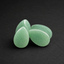 Natural Green Aventurine Teardrop Plugs - Smooth Stone Ear Gauges
