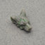 Natural Variscite Hand-Carved Wolf Head Pendant Bead,23x17x10mm,3.8g