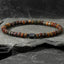 Gomggsale Bohemian Natural Gemstone Bracelet - Contrast Color Half Cylinder Bracelet