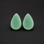 Natural Green Aventurine Teardrop Plugs - Smooth Stone Ear Gauges