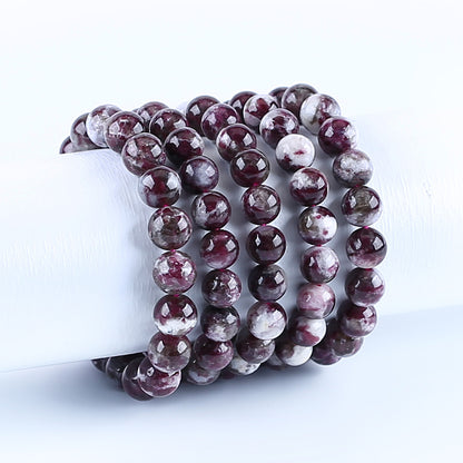 Natural Tourmaline Bracelet 10mm beads, 19cm length, 29g