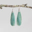 Fiona Customed 36  x 23  x 5.5 green chalcedony Pendant Cabochon &Earrings