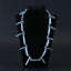Natural Blue Kyanite and Labradorite Pendant Beads for Necklace 6mm, 40*9*6mm, 60g, 20 inches