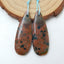 Natural Ocean Jasper Earring Beads 38x10x4mm, 5.2g