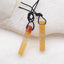 Natural Red Agate Earring Beads 24x4mm, 1.9g