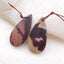 Natural Chohua Jasper Earring Beads 31x13x4.5mm, 5.4g