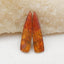 Natural Red Creek Jasper Earring Beads 30-45mm, long triangle