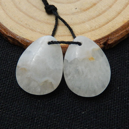 Natural Crazy Lace Agate Earring Beads 20x12x4mm, 3.8g
